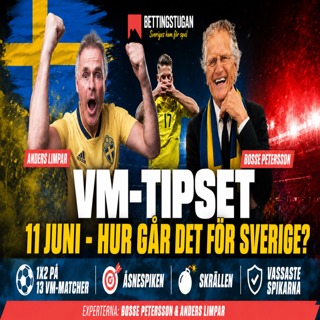 Uppsnack VM-Tipset - 13 VM-matcher!
