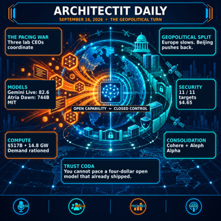 ArchitectIT Daily: September 16, 2026 — The Pacing War Goes Global