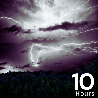 10 Hours of Rain and Thunder with Night Forest Sounds for Sleeping