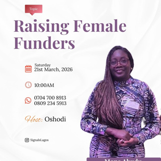 Raising Female Funders with Mope Abudu