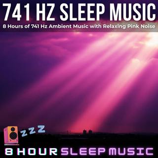 🌒 [741 Hz] Healing Sleep Music | 8 Hours of Pink Noise with 741 Hz Music for Emotional Balance, Inner Peace, & Deep Sleep 💤