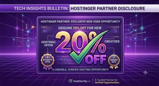 Hostinger Introduces Coupon Code for First Time Users to Get 20% Off via HostVerify.co