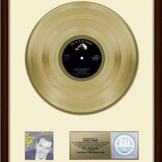 14th March 1958: Perry Como awarded the first gold record by the RIAA