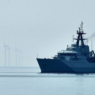 What are the Royal Navy doing in Jersey's waters?