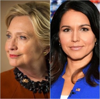 Hillary Clinton and Tulsi Gabbard Slapfight - Featuring: Justin Robert Young