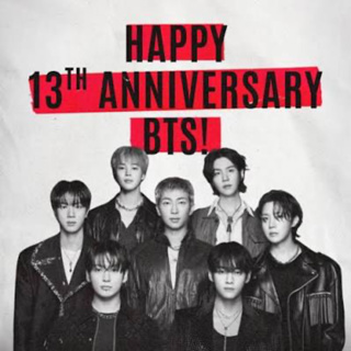 Happy 13 years debut anniversary to BTS Kpop Boy Band today June 13, 2026