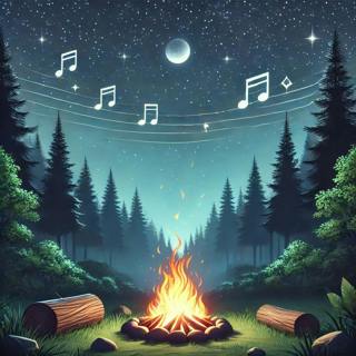 😴🔥🎵 The CRACKLING of the CAMPFIRE with SOOTHING MUSIC EASILY PUTS YOU TO SLEEP