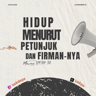 Hidup Menurut Petunjuk dan Firman-Nya