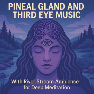 PINEAL GLAND AND THIRD EYE MUSIC – With River Stream Ambience for Deep Meditation