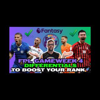 FPL GW4 DIFFERENTIALS TO BOOST YOUR RANK🚀 | THE ENZO PUNT!👊 | Fantasy Premier League Tips 2025/26