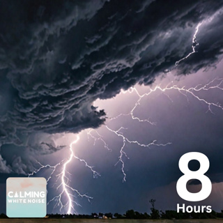 8 HOURS of Hail, Thunder, and Rain for Sleep & Stress