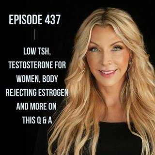 437. Low TSH, Testosterone for Women, Body Rejecting Estrogen and More on This Q & A
