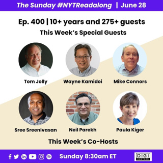 Ep. 400 - Special NYT Guests Tom Jolly, Wayne Kamidoi and Mike Connors