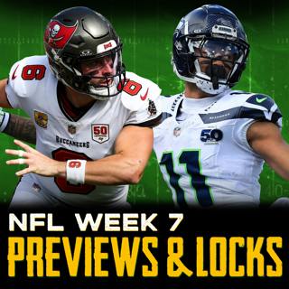 Week 7 NFL Preview & Locks: Buccaneers-Lions, Bijan Robinson vs. Christian McCaffrey + More