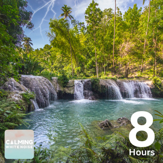 Small Waterfall with Thunder Sounds (8 Hours) | White Noise for Sleeping
