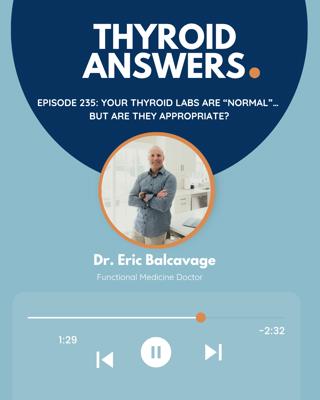 Episode 235: Your Thyroid Labs Are "Normal"… But Are They Appropriate?