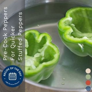 Pre-Cook Peppers For Quicker Stuffed Peppers