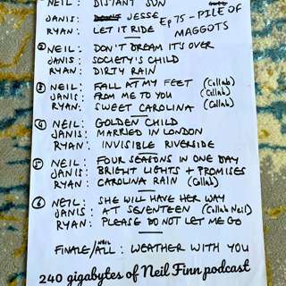 Ep 75 - Pile Of Maggots (Songwriters Circle, Neil Finn with Ryan Adams & Janis Ian, Bush Hall, London, October 2011)