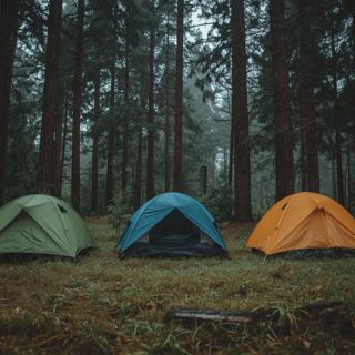 Campsite Tent Rain