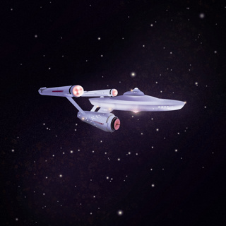 Star Trek TOS Warp Speed Bridge View | Space Ambience for Sleep, Study & Deep Focus (Visual Bonus)