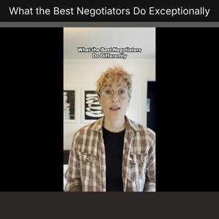 What the Best Negotiators Do Exceptionally