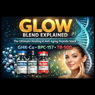 GLOW Blend Explained: The Ultimate Healing and Anti-Aging Peptide Stack (GHK-Cu, BPC-157, TB-500)