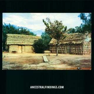 AF-1085: The La Choza Huts | Postcards from the Past
