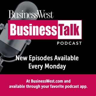 George O’Brien has a lively discussion with Eugene Cassidy, president and CEO of the Big E