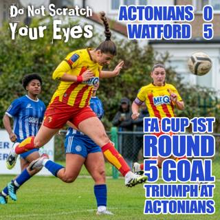 ACTONIANS 0-5 WATFORD FC WOMEN
