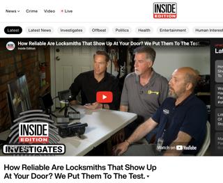 Top Security Locksmiths Helps Inside Edition Expose Locksmith Scams Operating Across New Jersey