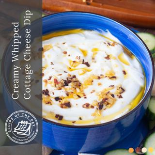 Creamy Whipped Cottage Cheese Dip