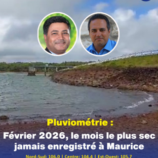 Sécheresse marquée à Maurice : février 2026 entre dans les records historiques