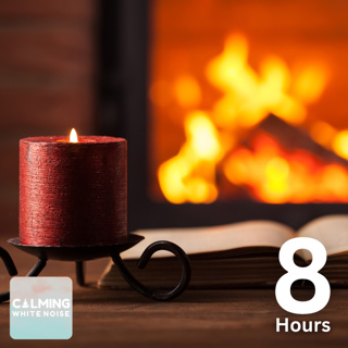 📚Study Ambience | Relaxing Fireplace Burning with Crackling Firewood Sounds 🔥 (8 Hours)