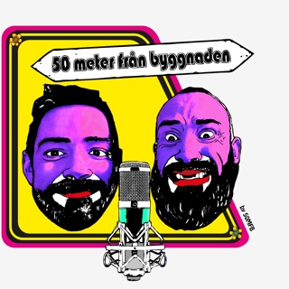 50 meter från byggnaden